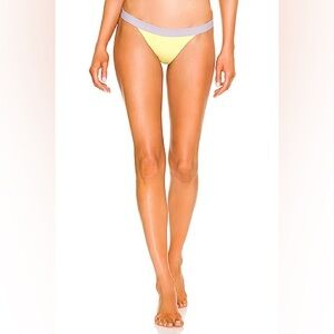 Onia Leila Bikini Bottom In Lemonlime & Lavender Size S